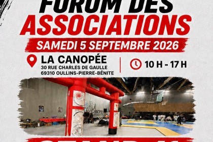 Retrouvez nous au forum des associations le samedi 5 septembre !