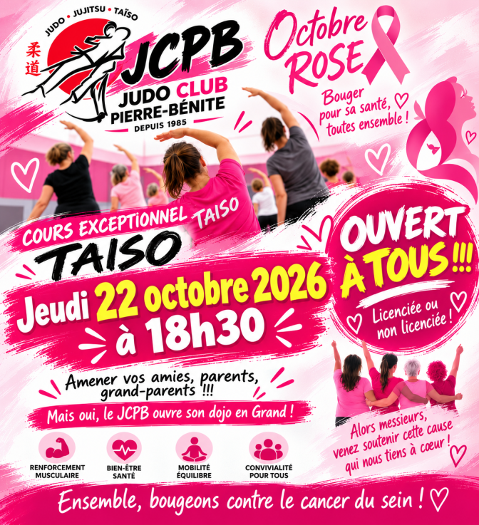 Image de l'actu 'TAISO Octobre Rose avec Rosa !'