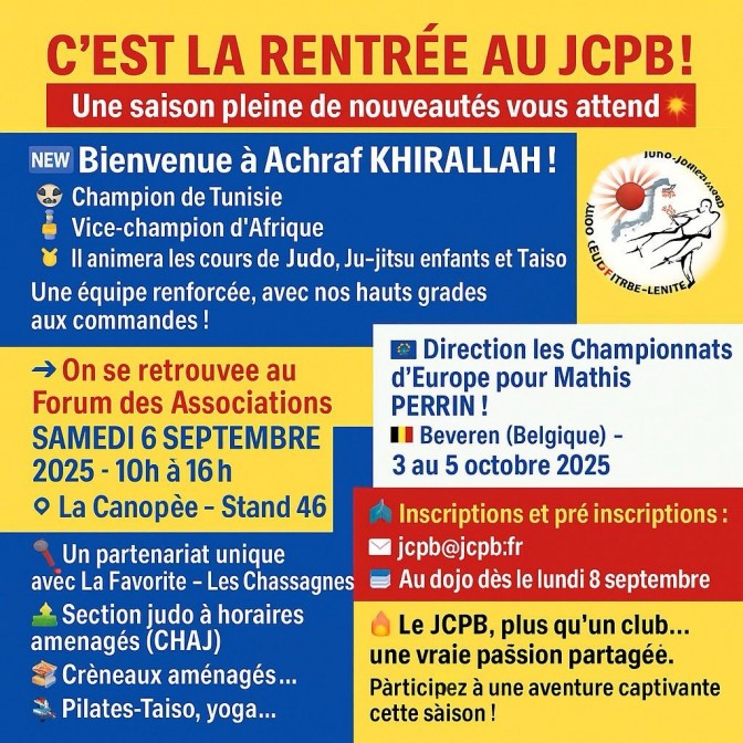 Image de l'actu 'NOUVEL ENSEIGNANT AU JCPB – BIENVENUE À ACHRAF !'