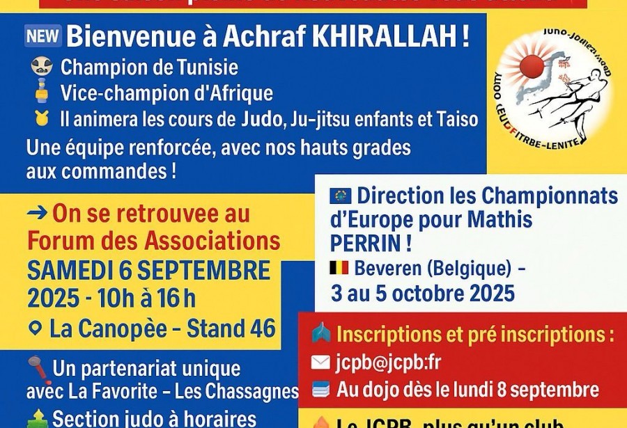 NOUVEL ENSEIGNANT AU JCPB – BIENVENUE À ACHRAF !