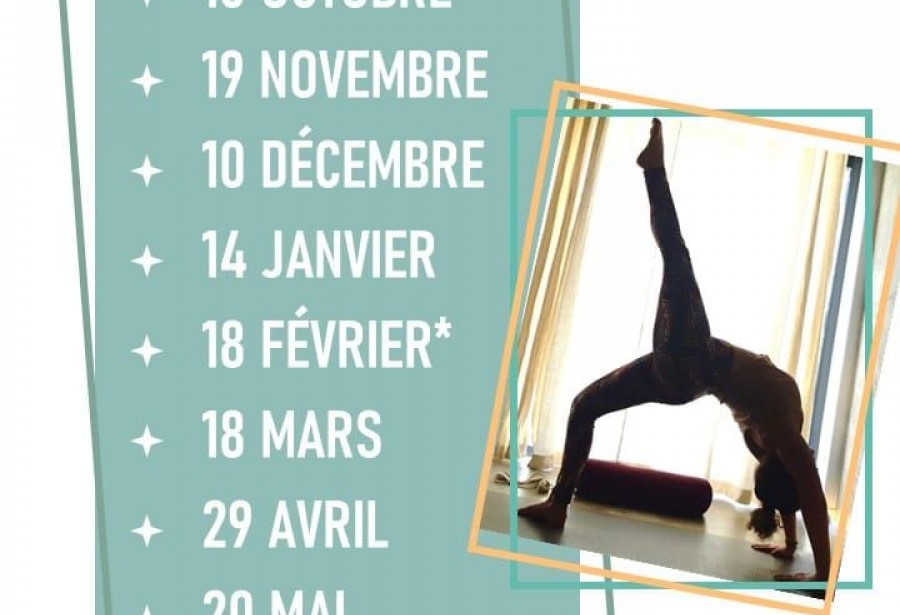 Les cours de yoga mensuels commencent dès le 15 octobre au JCPB avec Marie !