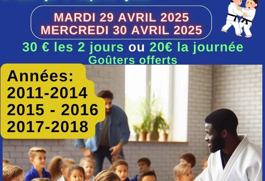 Stage judo pendant les vacances de printemps : Nous ouvrons le stage des vacances aux non licenciés !