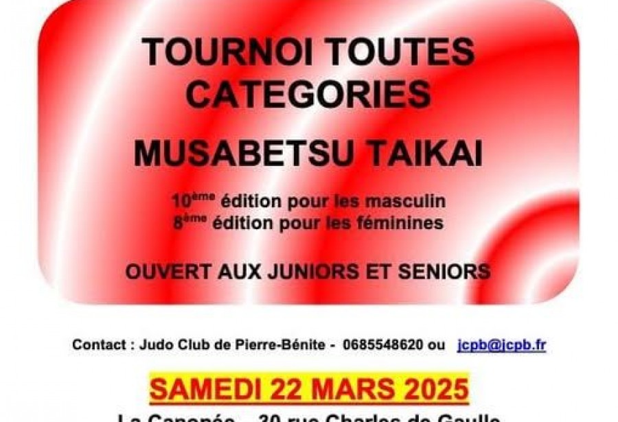GRAND ÉVÉNEMENT JUDO À NE PAS MANQUER !